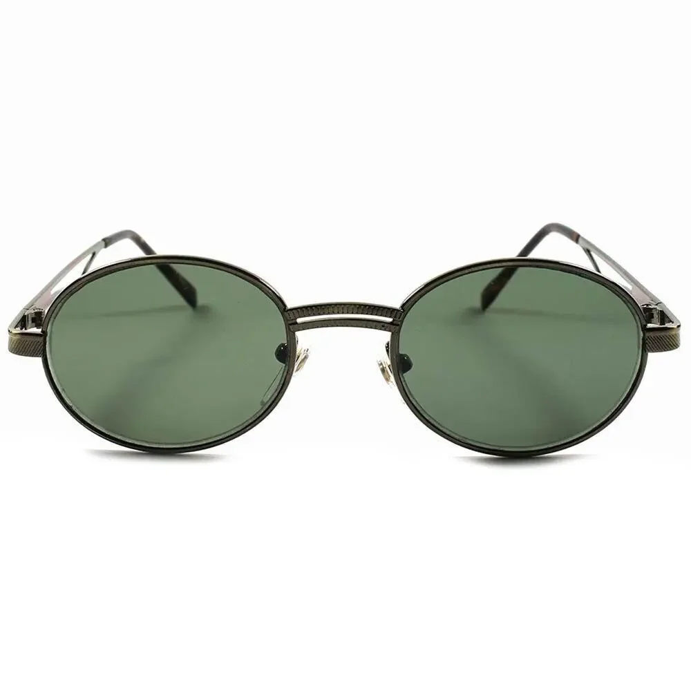 Vintage Retro Hipster Fashion Old School Mens Womens Oval Round Sunglasses